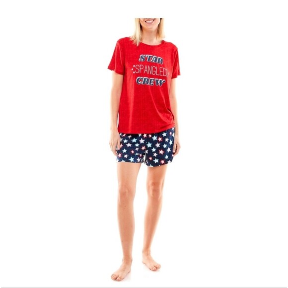 Way to Celebrate Star Spangled Family Sleep PJ Set size XL - Picture 2 of 6